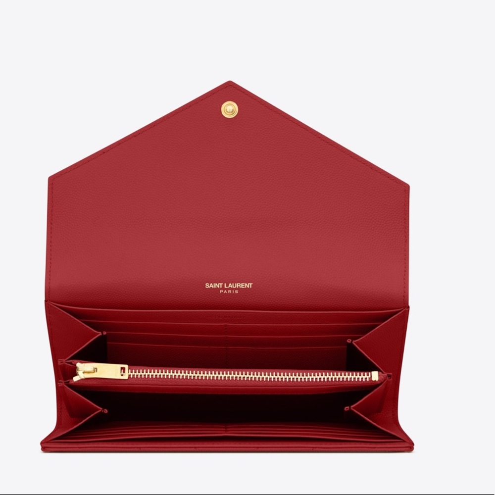 TRADED! NEW AUTHENTIC YSL FOLD WALLET GORGEOUS - Picture 3 of 3